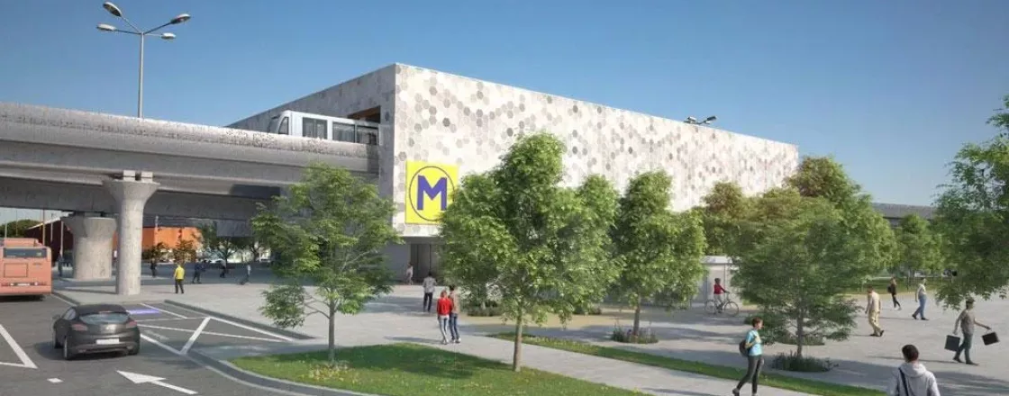 Photo 3D de la future station "Labège Madron" (Centre commercial Labège) (Agrandir l'image - fenêtre modale)