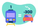 Infographie métro et auto