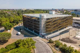 Photo aérienne du parking à Basso Cambo (Agrandir l'image - fenêtre modale)
