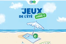 Couverture cahier de jeux d'été Ligne C (Agrandir l'image - fenêtre modale)