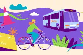 Une illustration montre différents modes de déplacement  (Agrandir l'image - fenêtre modale)