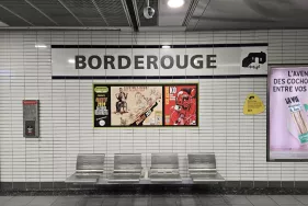 affiche exposition la voix des athlètes à dans la station Borderouge  (Agrandir l'image - fenêtre modale)