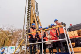 Lancement officiel des travaux de la ligne C (Agrandir l'image - fenêtre modale)