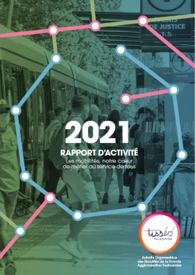 Couverture du rapport d'activité de Tisséo Collectivités 2021 (Agrandir l'image - fenêtre modale)