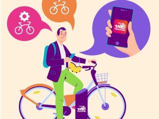 Une illustration montre les avantages du nouveau service VélôToulouse (Agrandir l'image - fenêtre modale)