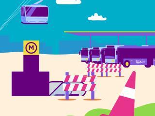 Une illustration montre des travaux sur les mobilités pendant l'été (Agrandir l'image - fenêtre modale)