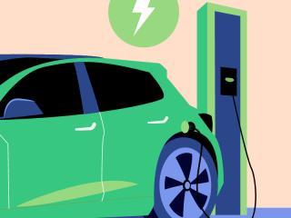 Un dessin illustre les recharges électriques pour les voitures (Agrandir l'image - fenêtre modale)
