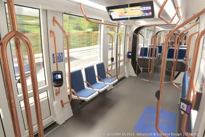 Photo montrant l'espace UFR dans la future rame Ligne Aéroport (Agrandir l'image - fenêtre modale)