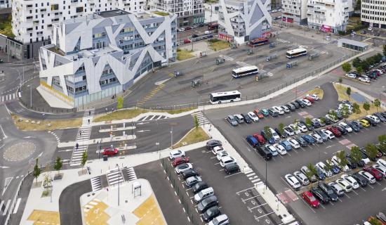 Parc-relais Borderouge - vue du ciel (Agrandir l'image - fenêtre modale)